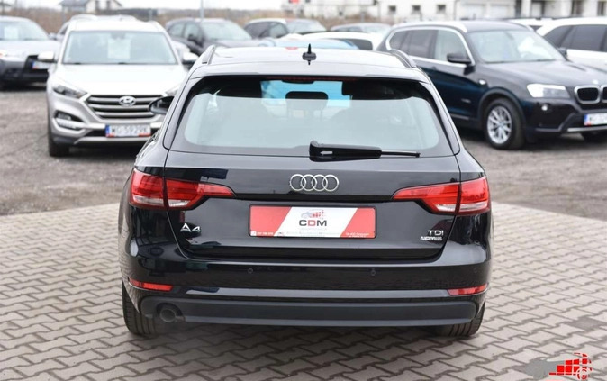 Audi A4 cena 79900 przebieg: 208422, rok produkcji 2017 z Żabno małe 326